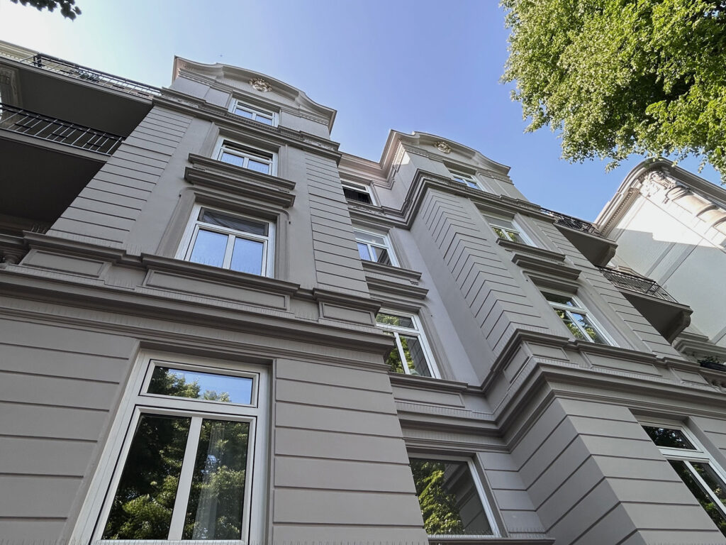 Außenansicht Mehrfamilien-Stadthaus in Hamburg