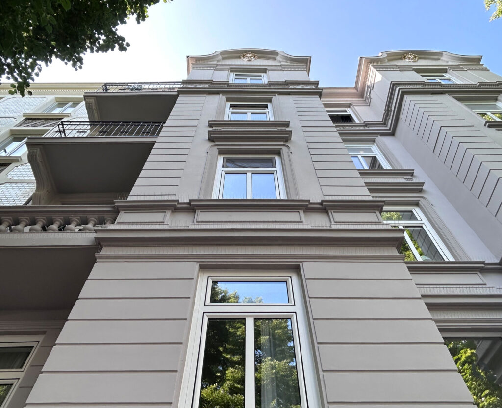 Außenansicht Mehrfamilien-Stadthaus in Hamburg