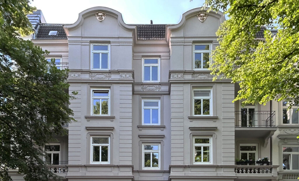 Außenansicht Mehrfamilien-Stadthaus in Hamburg