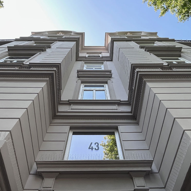 Außenansicht Mehrfamilien-Stadthaus in Hamburg