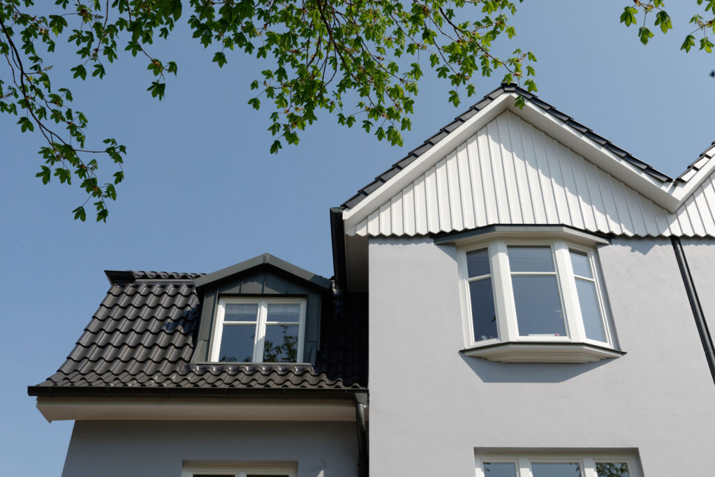 Detailansicht Gibel einer Stadtvilla Hamburg