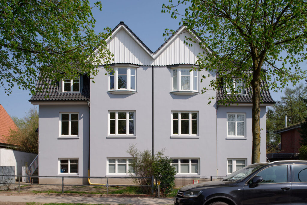 Vorderansicht Stadtvilla Hamburg