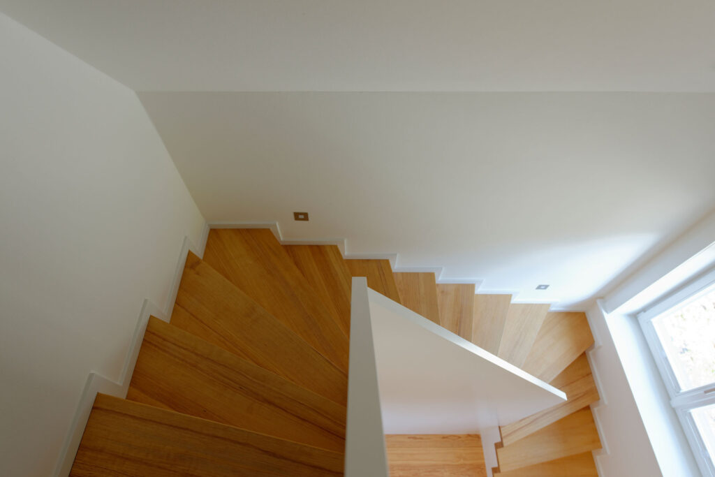 Treppenhaus eines Einfamilienhauses