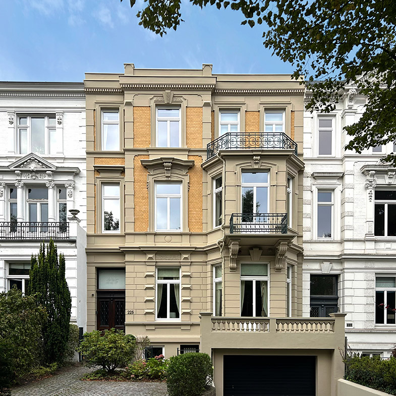 Ansicht eines Stadthauses